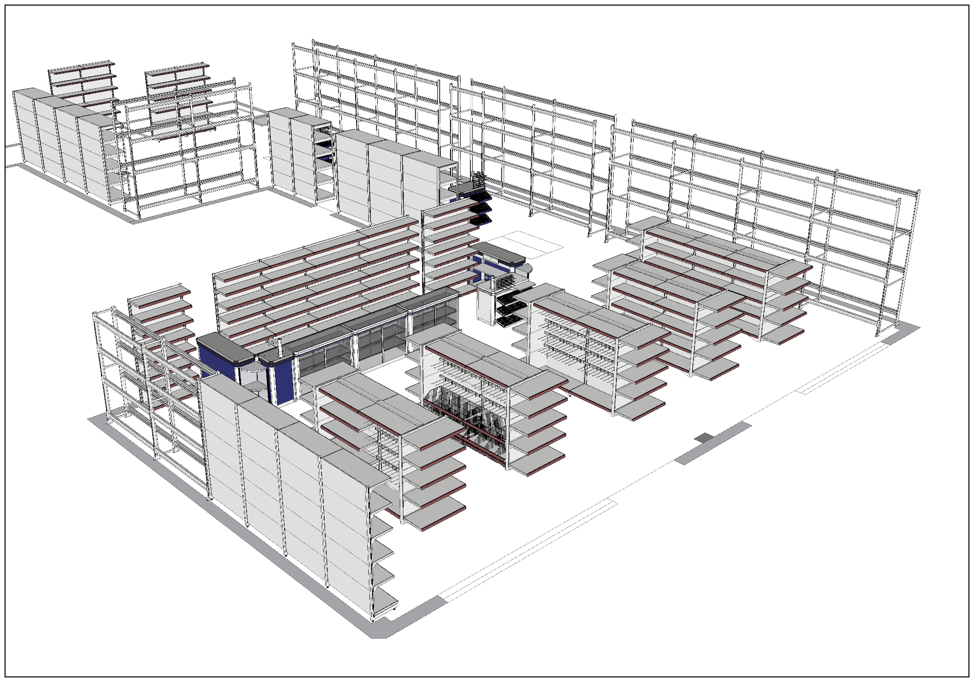 Projeto 3D de pet shop pela IMPE
